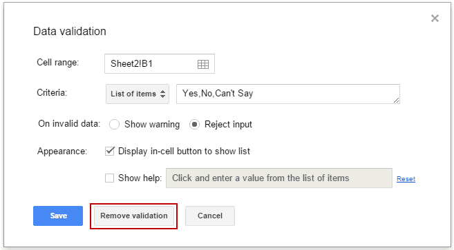 How to Create a Drop Down List in Google Sheets