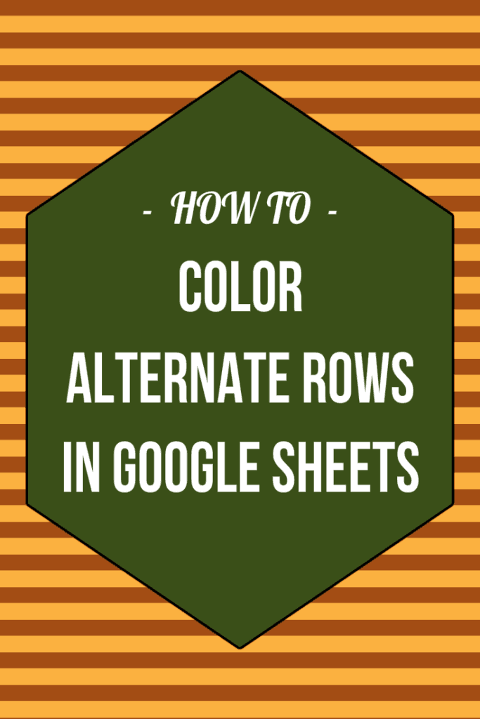color alternate rows google sheets