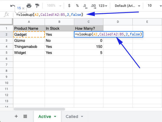 vlookup om naar een ander blad te verwijzen