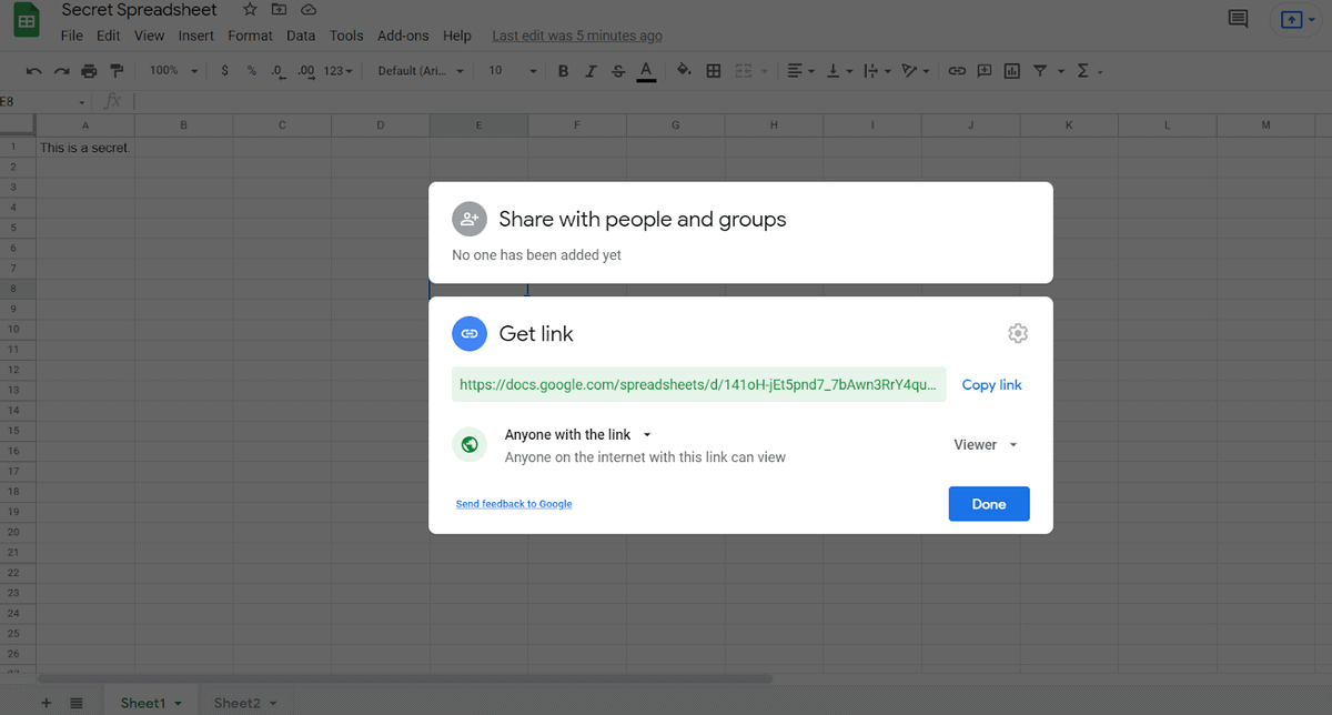 password protect a google sheet