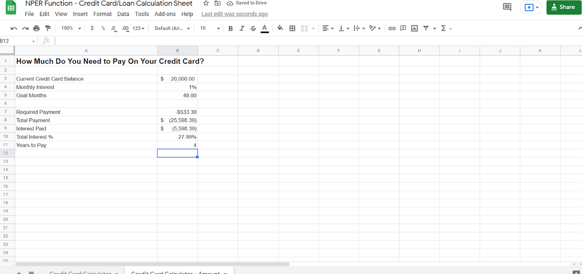 Calculating How Much to Pay With PMT