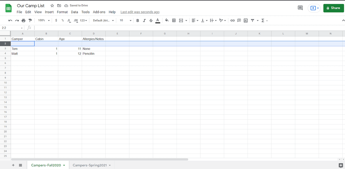 How to Copy Row to Another Sheet in Google Sheets