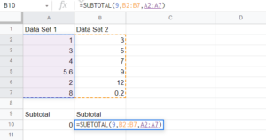 Easy Guide to the SUBTOTAL Function in Google Sheets