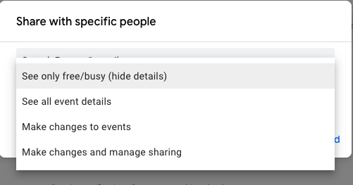 How to Share a Google Calendar