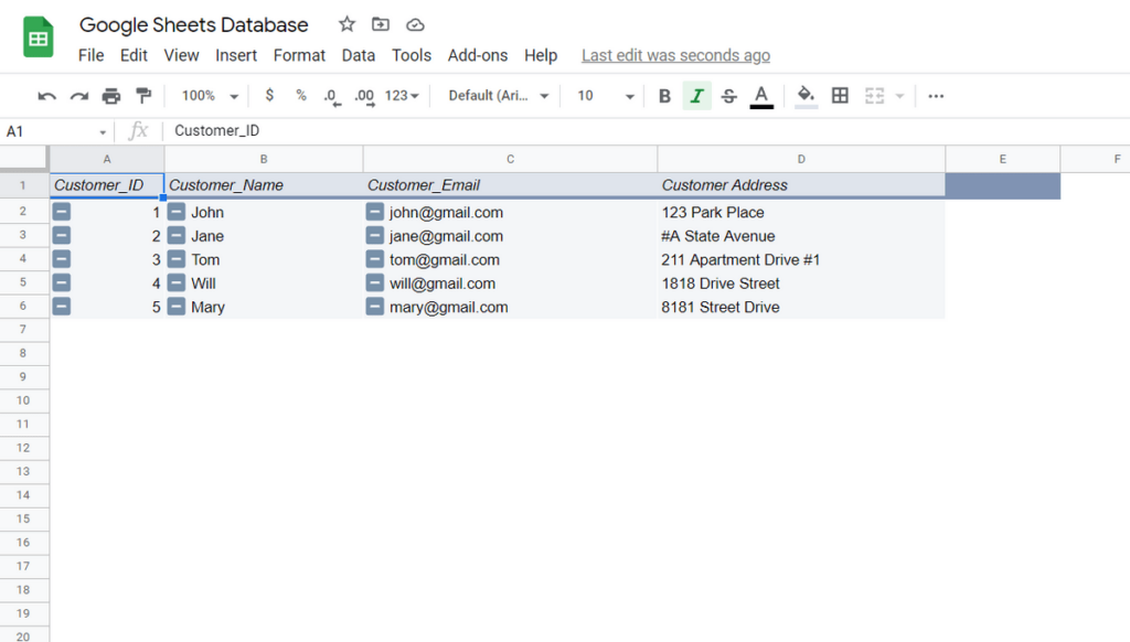 Using Google Sheets as a Database 101 [Free Template]