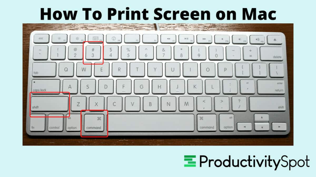 on mac print screen button