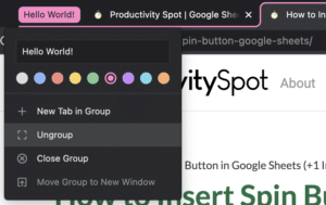 How to Group Tabs in Chrome