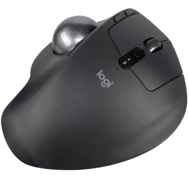 3) Logitech MX Ergo (Most Comfortable Design)