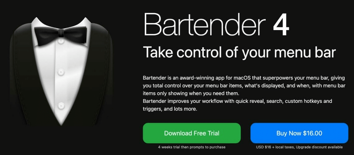 Bartender mac app