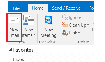 Click New Email to open the email window.