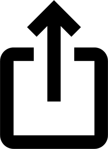 Share button on an iPhone