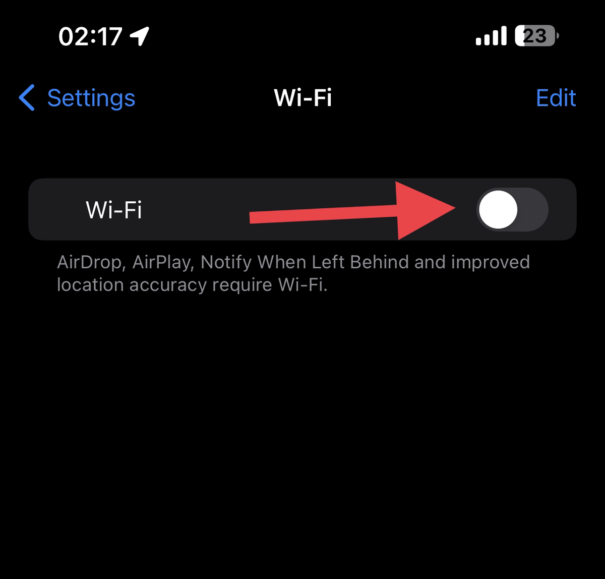 iPhone keeps disconnecting from Wifi—disable Wifi