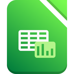 Free spreadsheet software—LibreOffice Calc logo