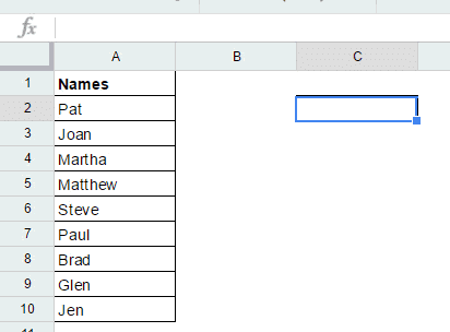 Conditional Formatting in Google Sheets Search