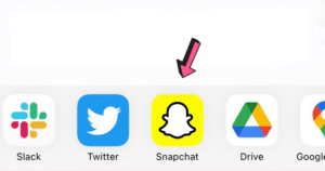 Select Snapchat to back up camera