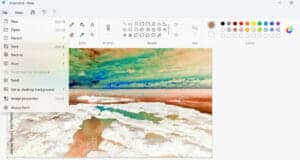invert colors on a picture using Microsoft Paint