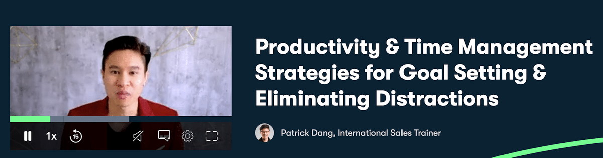 Patrick Dang Skillshare Productivity and Time Management Course