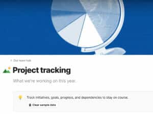 Coda app project tracking screenshot