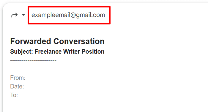 Email "To" field in Gmail