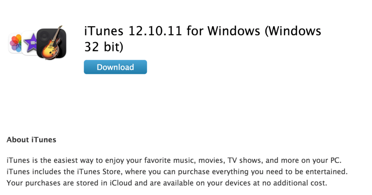 Download the 32-bit version of the iTunes app to your Chromebook