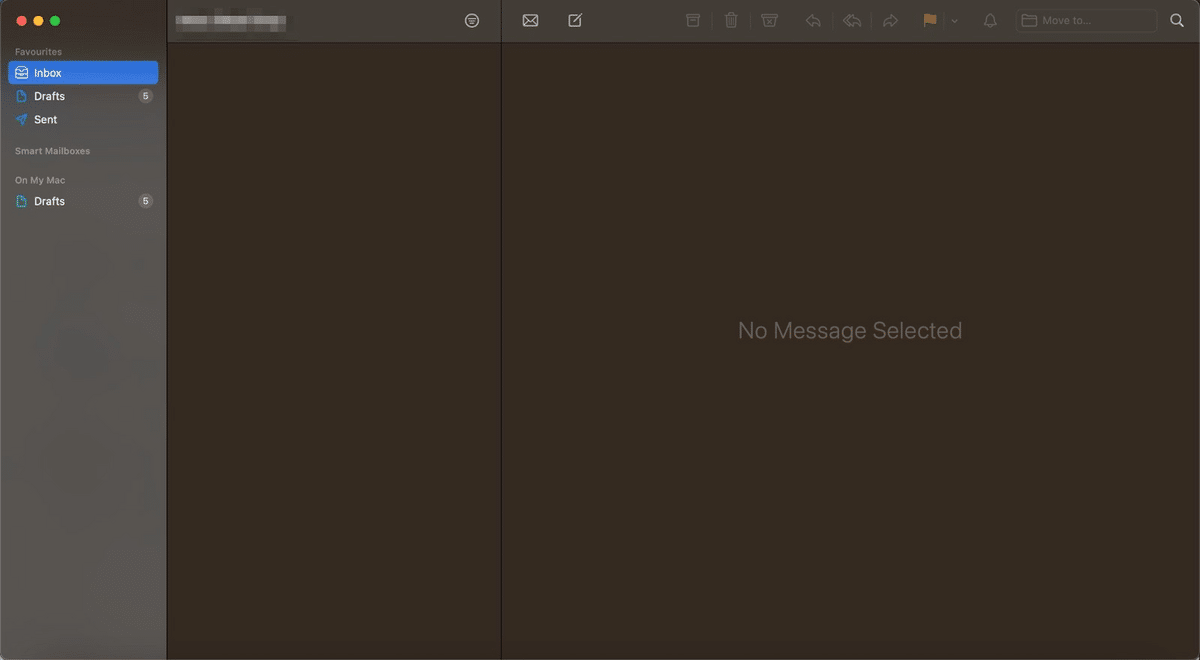 Screenshot of Apple Mail interface