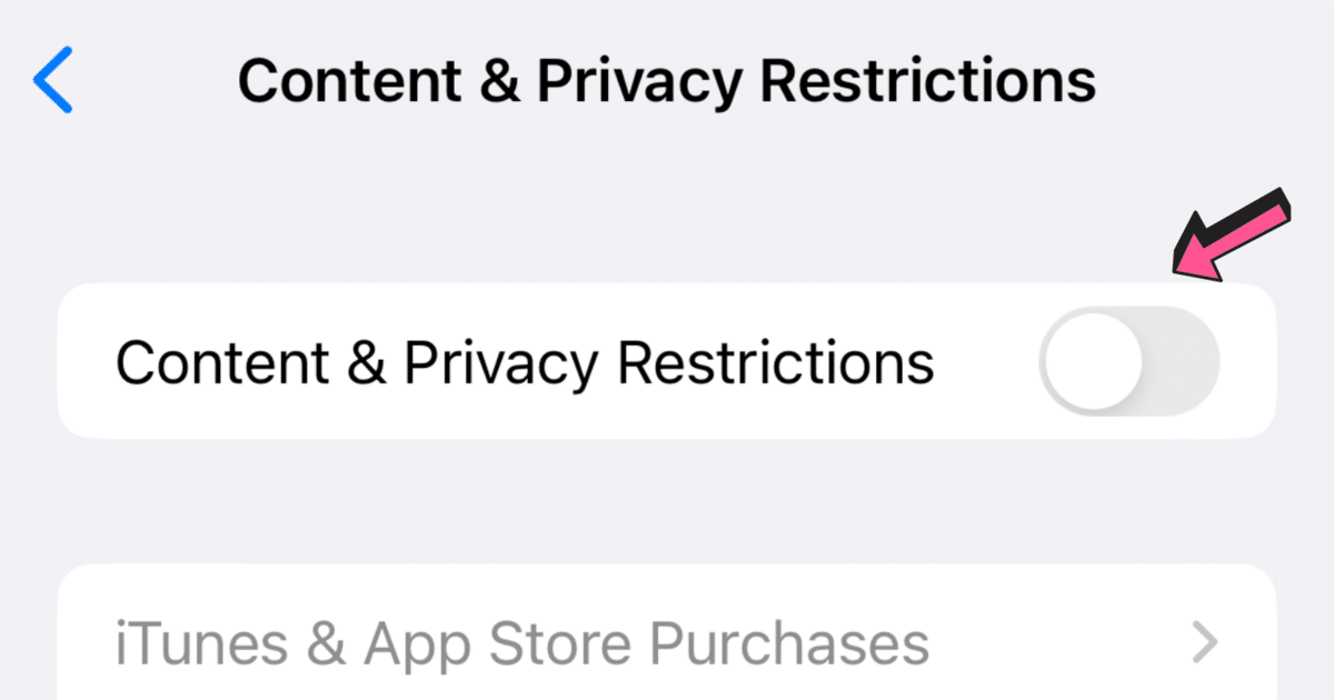 Content & Privacy Restrictions to block websites on your iPhone