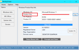 How To Find a Windows 11 Product Key with a third party app