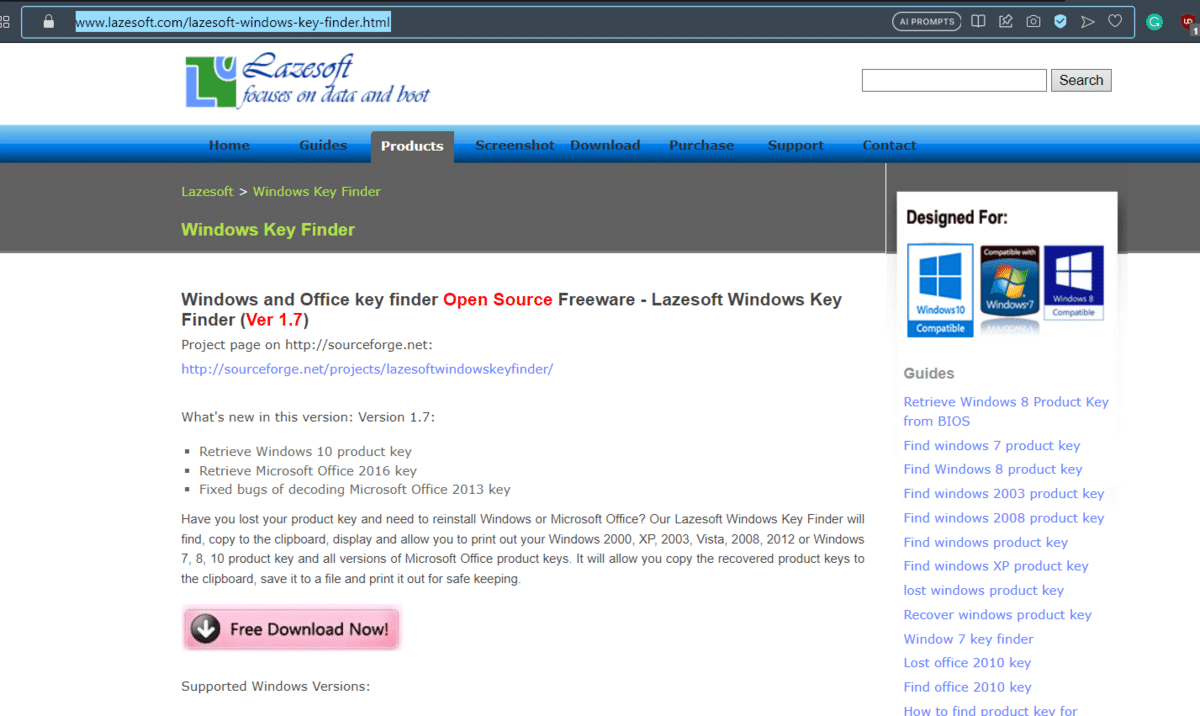 Lazesoft website