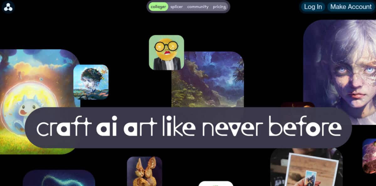 A screenshot of the Artbreeder website