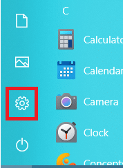 Start > Settings