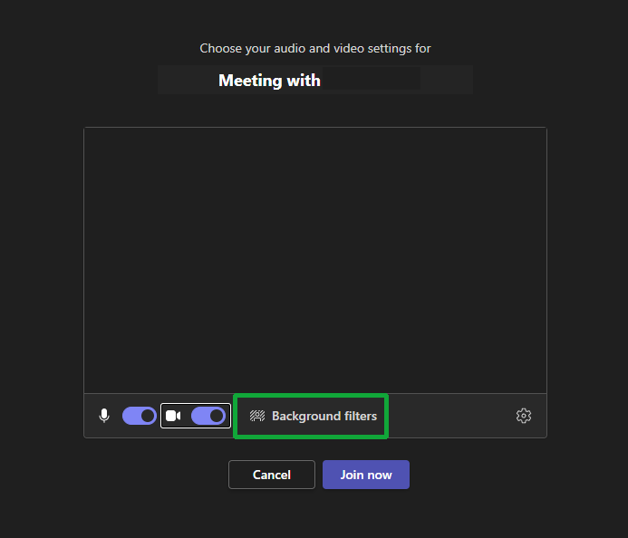 Background filters on Microsoft Teams