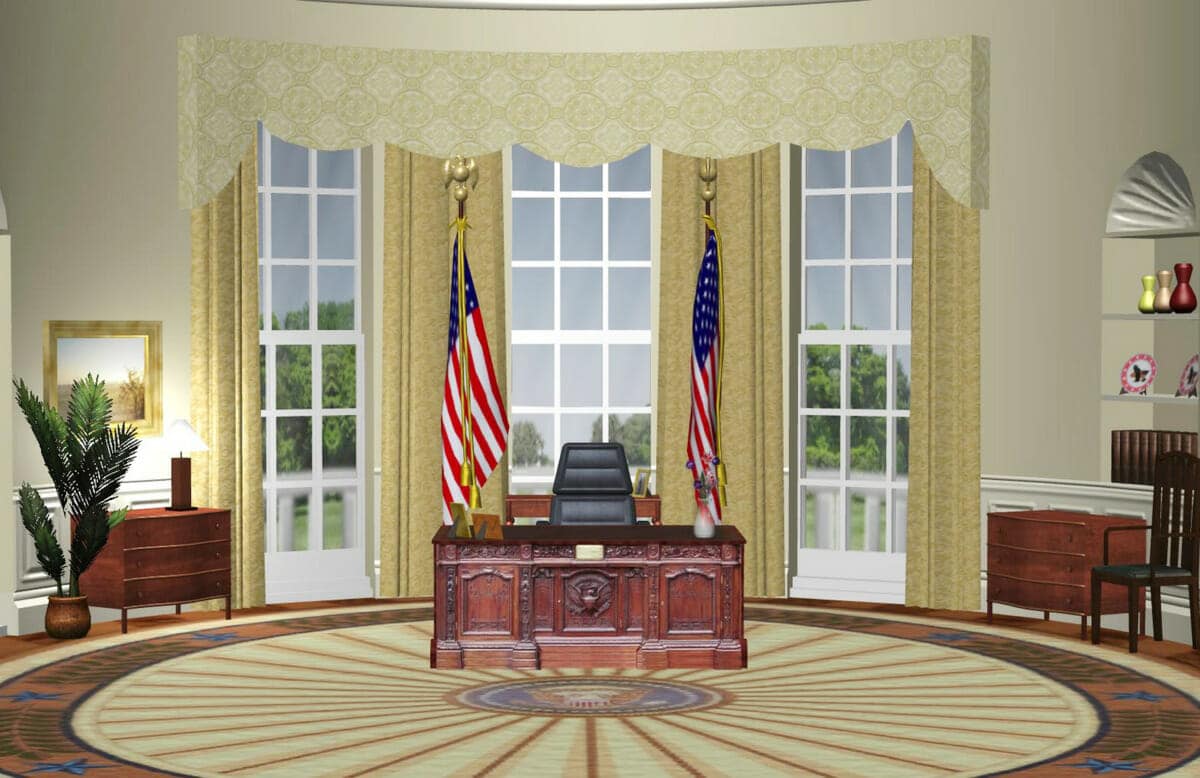 Digital oval office background