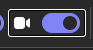 Camera toggle on Microsoft Teams