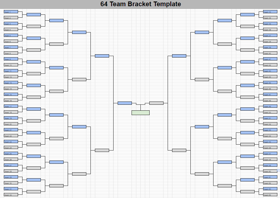 64 team bracket template