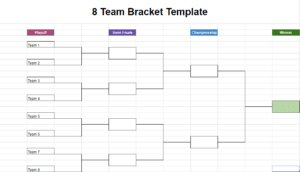 Our 8 team bracket template