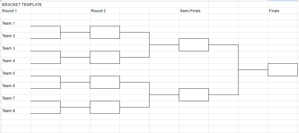 Google Sheets Bracket Template