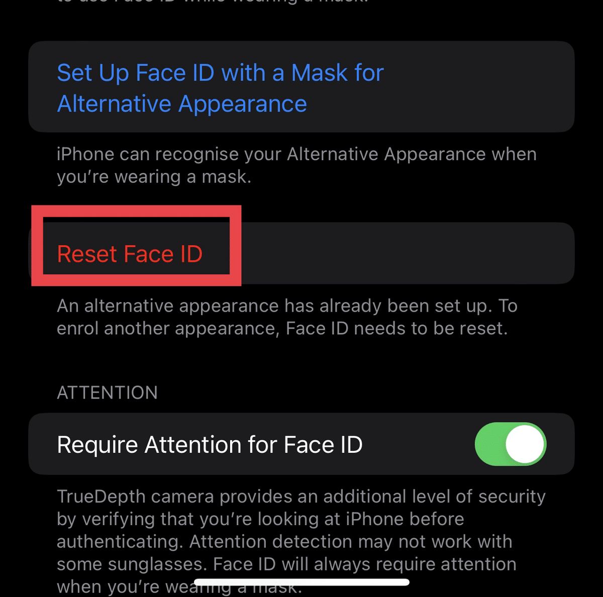 How to reset Face ID on iPhone