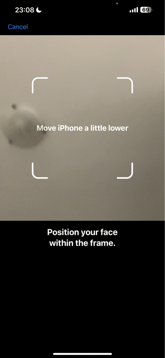 how to scan your face for face id